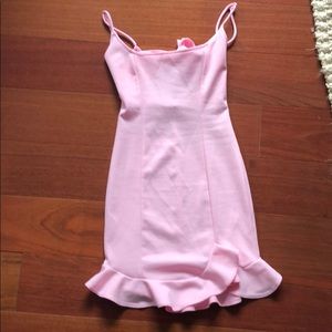 Lucy in the sky pink dress with tie in the back